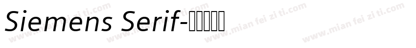 Siemens Serif字体转换